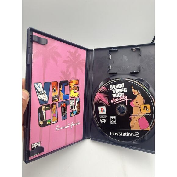 Grand Theft Auto: Vice City (Sony PlayStation 2 PS2, 2002) CIB Complete - Picture 2 of 7